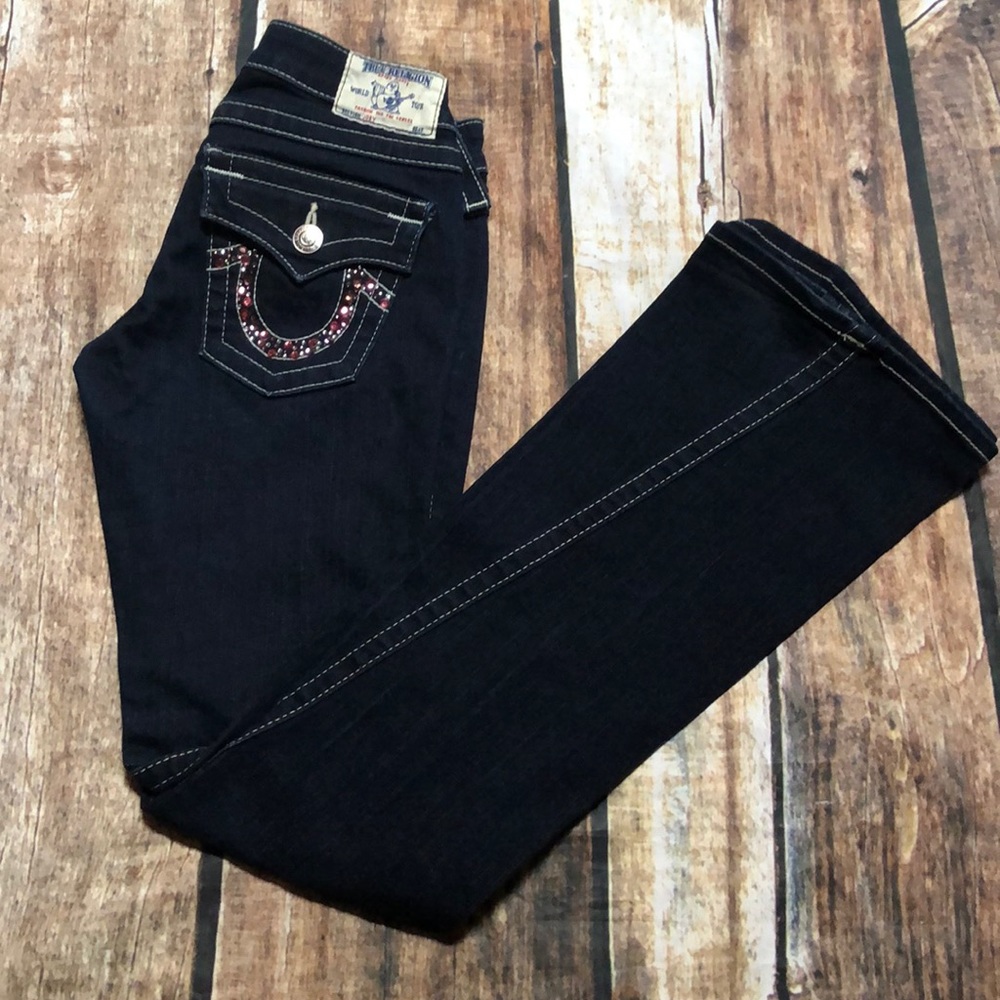 True religion Joey pink diamond embellished